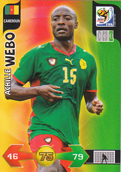 Achille Webo Cameroon Panini 2010 World Cup #59
